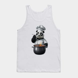 Master Chef Panda - Gourmet Virtuoso - Epicurean Panda Cook Shirt Tank Top